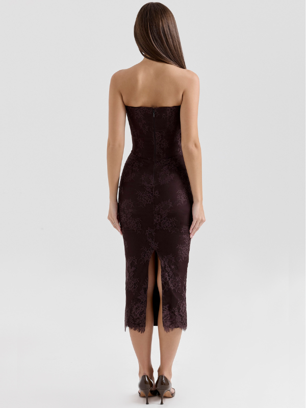 Matilda Midi Dress Chocolate