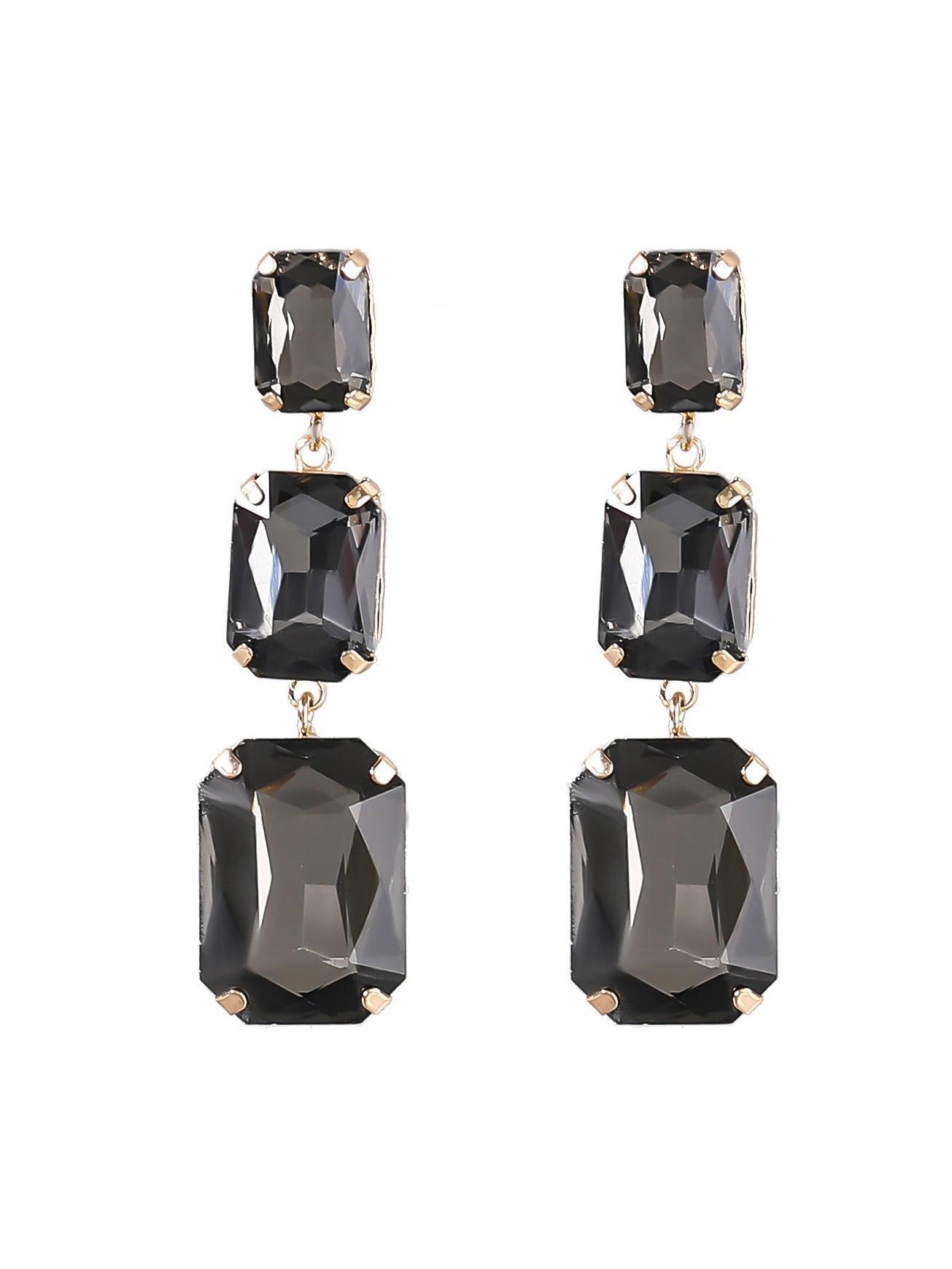 Alcott Crystal Gem Drap Earrings